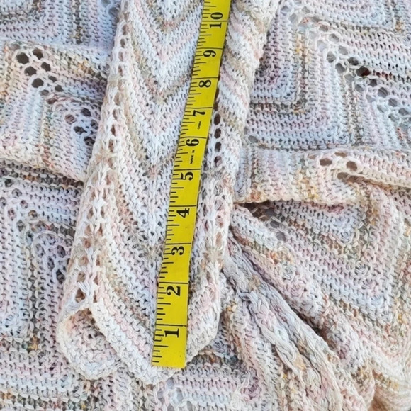 Zig zag Pastel open‎ long cardigan M - Picture 8 of 13